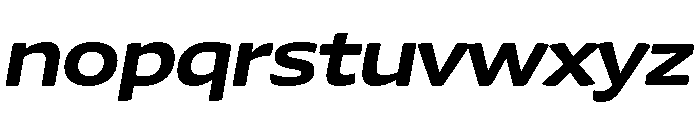 Chidori Wide Bold Italic Font LOWERCASE