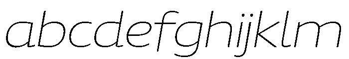 Chidori Wide ExtraLight Italic FONT