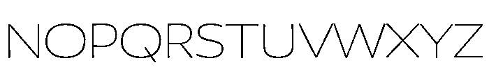 Chidori Wide ExtraLight Font UPPERCASE