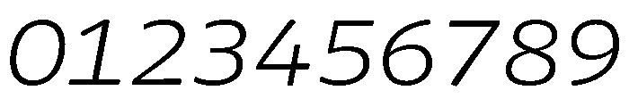 Chidori Wide Light Italic Font OTHER CHARS