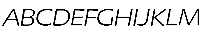 Chidori Wide Light Italic Font UPPERCASE