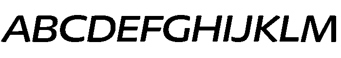 Chidori Wide Medium Italic Font UPPERCASE