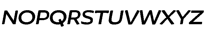 Chidori Wide Medium Italic Font UPPERCASE
