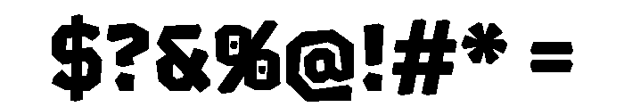 Chikki Gurmukhi Heavy Font OTHER CHARS