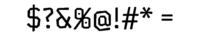 Chikki Gurmukhi Regular Font OTHER CHARS