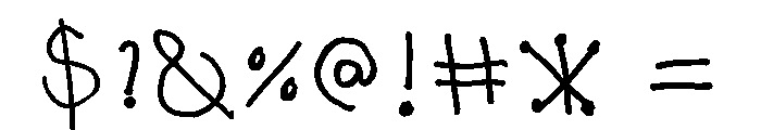 Chilgok Regular Font OTHER CHARS