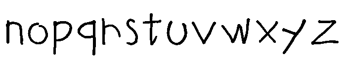 Chilgok Regular Font LOWERCASE