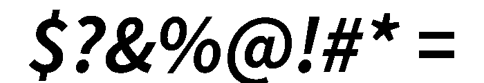 Chiron Hei Hk Bold Italic Font OTHER CHARS