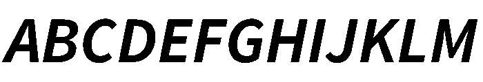 Chiron Hei Hk Bold Italic Font UPPERCASE