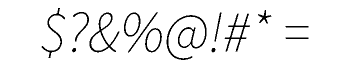 Chiron Hei Hk Extra Light Italic Font OTHER CHARS