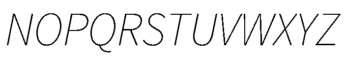 Chiron Hei Hk Extra Light Italic Font UPPERCASE