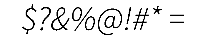 Chiron Hei Hk Light Italic Font OTHER CHARS