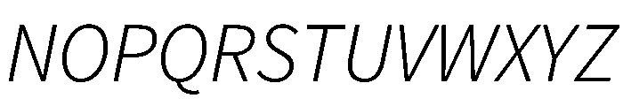 Chiron Hei Hk Light Italic Font UPPERCASE
