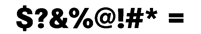 Chivo Extra Bold Font OTHER CHARS
