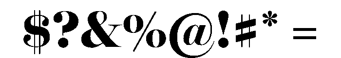 Chloe Extra Bold Font OTHER CHARS