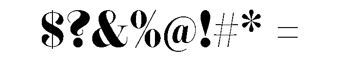 Chloe Heavy Font OTHER CHARS