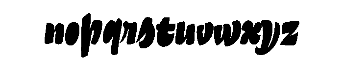 Chupilca Fat Font LOWERCASE