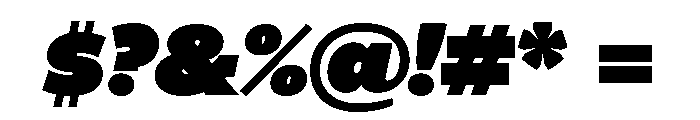 Chupilca Heavy Italic Font OTHER CHARS
