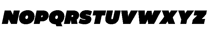 Chupilca Heavy Italic Font UPPERCASE