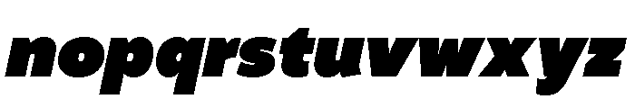 Chupilca Heavy Italic Font LOWERCASE