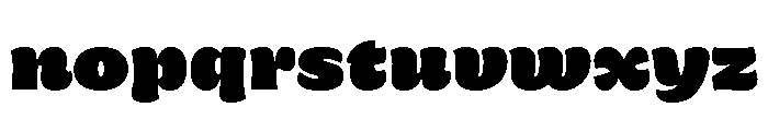 Chupilca Heavy Font LOWERCASE