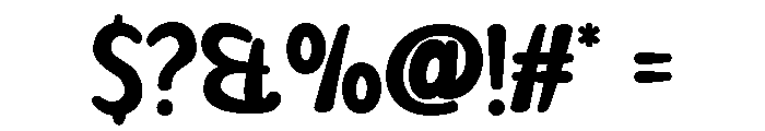 CHANADA-Regular Font OTHER CHARS