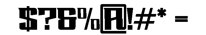 CHASERS-Regular Font OTHER CHARS