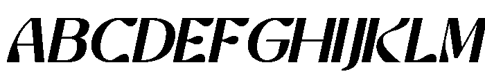 CHERLAV Italic Font UPPERCASE