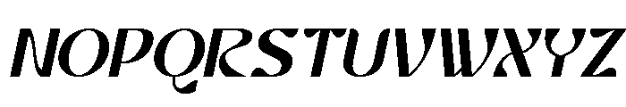 CHERLAV Italic Font UPPERCASE