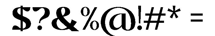 CHERLAV Regular Font OTHER CHARS