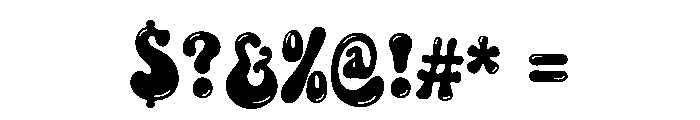 CHOCO DROPS Reflect Font OTHER CHARS