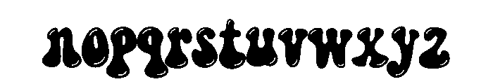 CHOCO DROPS Reflect Font LOWERCASE