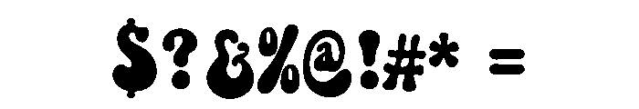 CHOCO DROPS Font OTHER CHARS