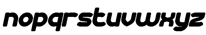 CHOCOLATE Bold Italic Font LOWERCASE