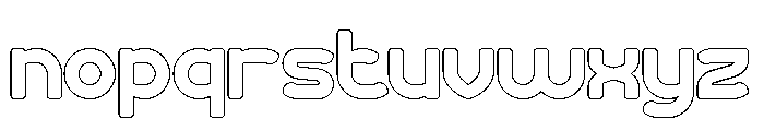 CHOCOLATE-Hollow Font LOWERCASE