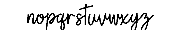 CHRISTMAS HOLLY SCRIPT Regular Font LOWERCASE