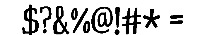 Chacha Regular Font OTHER CHARS
