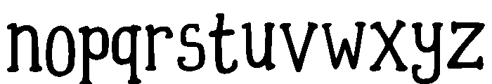 Chacha Regular Font LOWERCASE