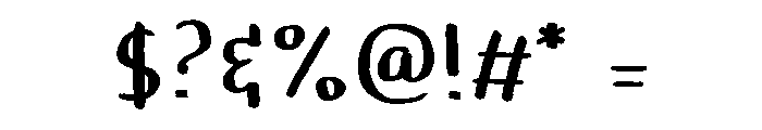 Chachu Font OTHER CHARS