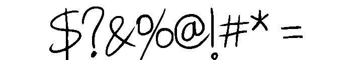 Chacing Regular Font OTHER CHARS