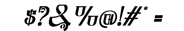 Chaeyuna Italic Font OTHER CHARS