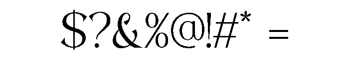 Chagile-Regular Font OTHER CHARS