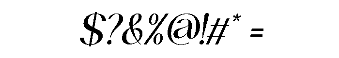 Chairo Bold italic Font OTHER CHARS