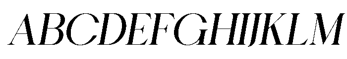 Chairo Bold italic Font UPPERCASE