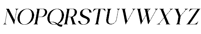 Chairo Bold italic Font UPPERCASE