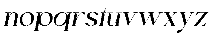 Chairo Bold italic Font LOWERCASE