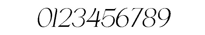 Chairo Extra Light italic Font OTHER CHARS