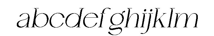 Chairo Extra Light italic FONT