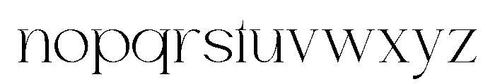 Chairo Extra Light Font LOWERCASE
