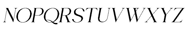 Chairo Italic Font UPPERCASE
